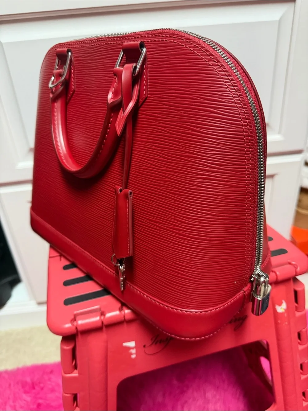 Louis Vuitton Alma Handbag Epi Leather PM